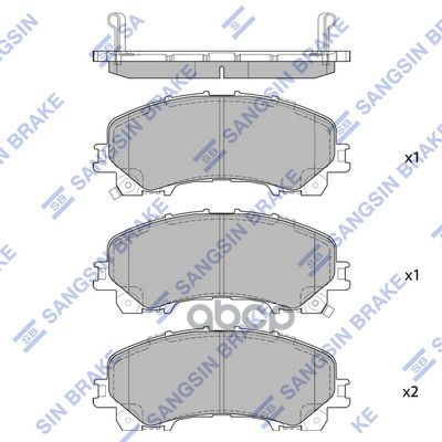 Колодки передние SANGSIN BRAKE SP1714